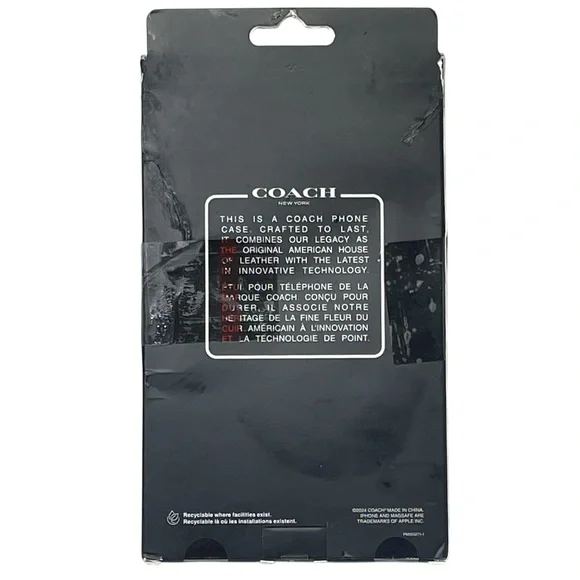 Coach Signature C Protective Case for Magsafe For iPhone 15 Pro Max Clear NIB - Picture 3 of 7